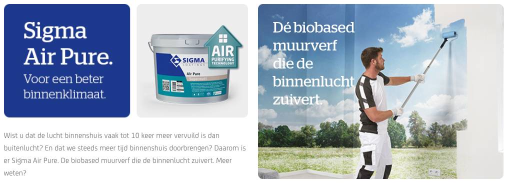 Sigma Air Pure: duurzame verf voor beter binnenklimaat