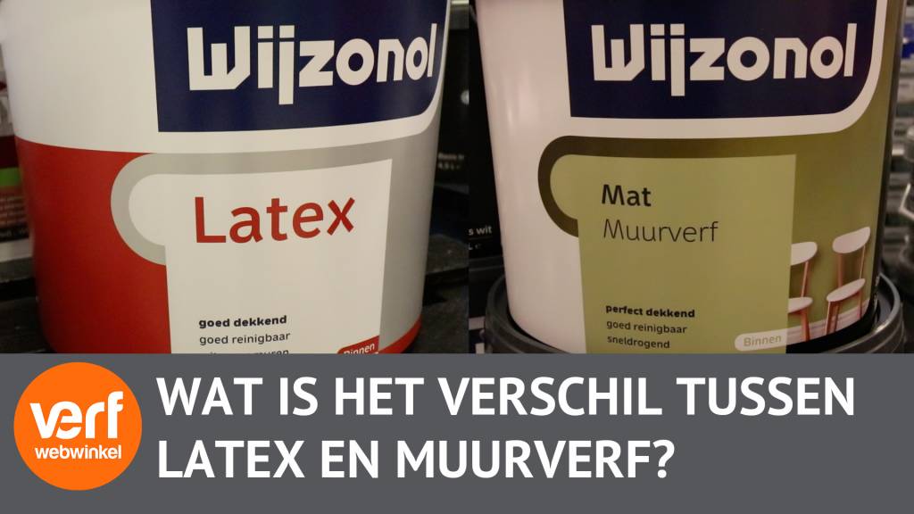 Wat is het verschil tussen muurverf en latex?
