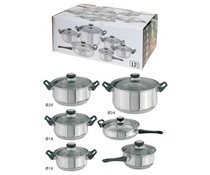 Pannenset 12 delig -RVS Pannenset 12 delig -RVS