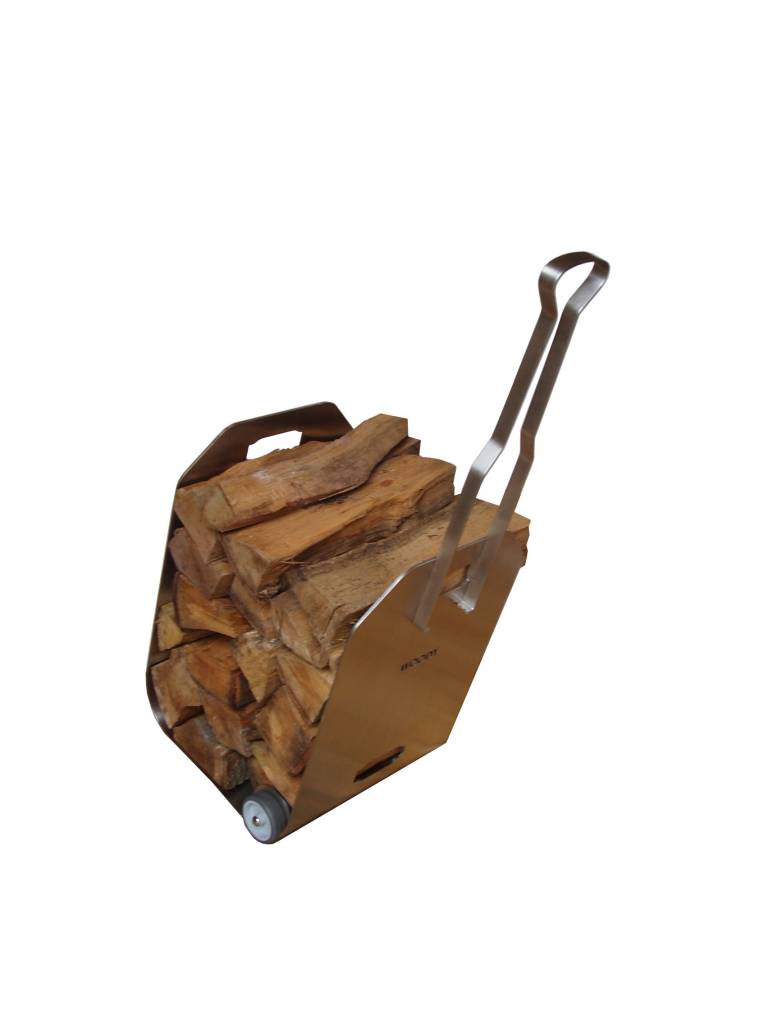 rvs haardhouttrolley