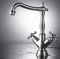 RVS Nostalgische kranen en douches Sento-stainless