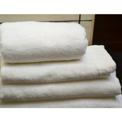 Bamboe badlaken 70x140cm Biologisch - Ivoor/ Set van 2 Bamboe badlaken 70x140cm Biologisch - Ivoor/ Set van 2