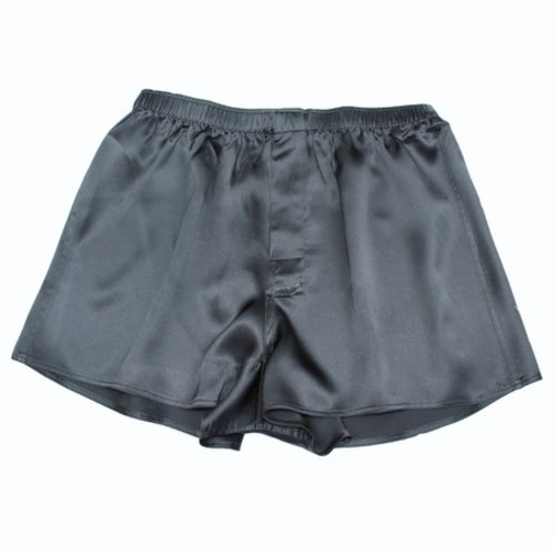 Zijden heren boxershort - Zwart Zijden heren boxershort - Zwart