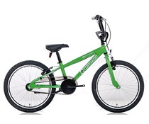 Tornado Bugatti BMX Tornado BMX 20" met terugtraprem Groen 6+ Tornado Bugatti BMX Tornado BMX 20" met terugtraprem Groen 6+