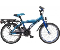 Loekie kinderfietsen Loekie Snake jongensfiets 18" Grey Blue 5+ Loekie kinderfietsen Loekie Snake jongensfiets 18" Grey Blue 5+