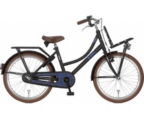 Alpina kinderfietsen Alpina Cargo meisjesfiets met voordrager 20" Black Matt 6+ Alpina kinderfietsen Alpina Cargo meisjesfiets met voordrager 20" Black Matt 6+