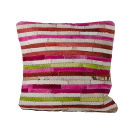 Kussen leer ibiza stijl Kussen leer ibiza stijl