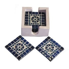 Onderzetters blauw Onderzetters blauw