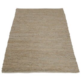 tapijt beige jute en leer tapijt beige jute en leer
