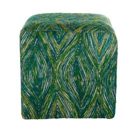 Vierkante poef groen Vierkante poef groen