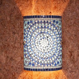 Wandlamp blauw Wandlamp blauw
