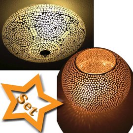 Plafondlamp + waxinelichthouder Plafondlamp + waxinelichthouder