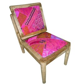 Stoel roze patchwork Stoel roze patchwork