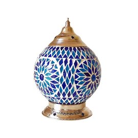 Tafellamp blauw wit Tafellamp blauw wit
