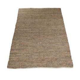 Vloerkleed donkerbruin leer Vloerkleed donkerbruin leer