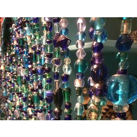 kralengordijn blauw kralengordijn blauw