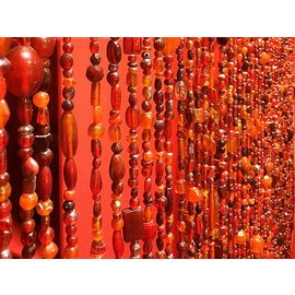 Glaskralengordijn rood Glaskralengordijn rood