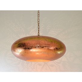Koperen filigrain vintage hanglamp Koperen filigrain vintage hanglamp