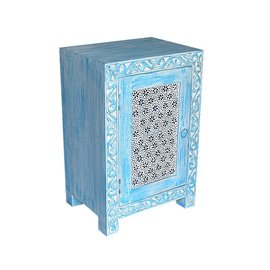 Nachtkastje blauw Nachtkastje blauw