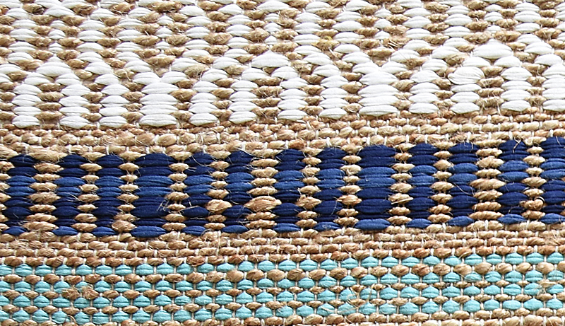 Boho stijl vloerkleed close up