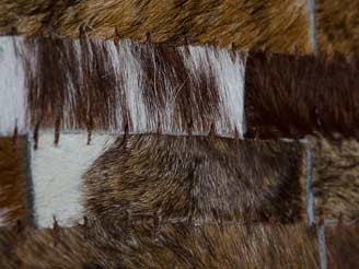 huid van een koe close up vloerkleed
