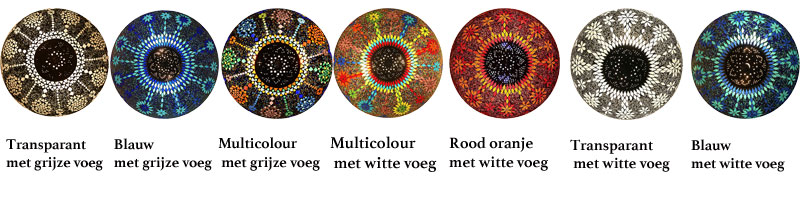 Kleuren van de design plafonnieres