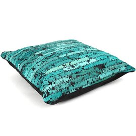Kussen turquoise leer Kussen turquoise leer
