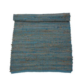 Vloerkleed jute turquoise Vloerkleed jute turquoise