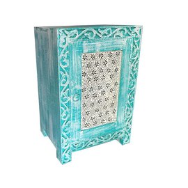 Nachtkastje turquoise Nachtkastje turquoise