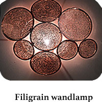 Filigrain wandlamp