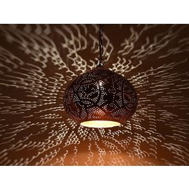 Koperen open hanglamp Koperen open hanglamp