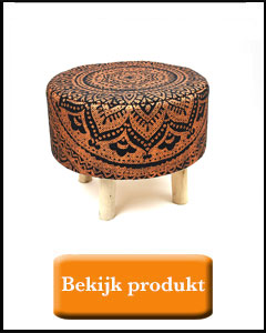 Krukje met koperen blockprint