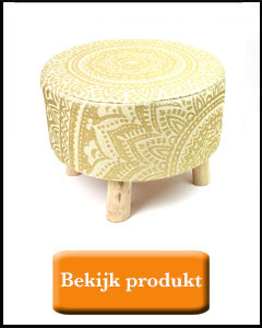 Krukje met gouden blokprint