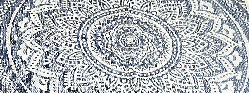 vloerkleed met blokprint