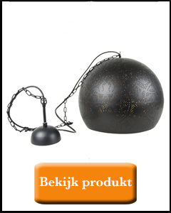 Zwarte open eettafel lamp