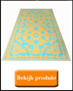 Saffraan kleurig buiten vloerkleed