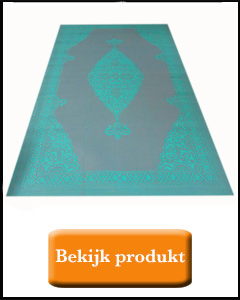 Oosters turquoise buitenkleed