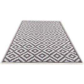 Buitenvloerkleed taupe en warm bruin Buitenvloerkleed taupe en warm bruin