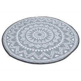 Rond grijs buitenkleed Rond grijs buitenkleed