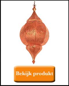 Koperen oosterse lamp 