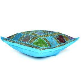 Blauw turquoise kussentje Blauw turquoise kussentje
