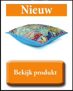 Blauw turquoise sierkussen