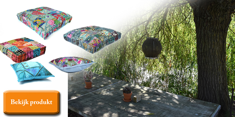 Blij inch levering Mooie kleurrijke matraskussens voor op een palletbank of tuinbank - Merel  in Wonderland