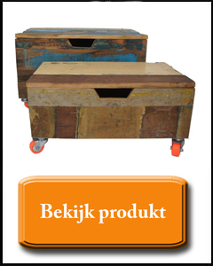 Kleurrijke opbergkist