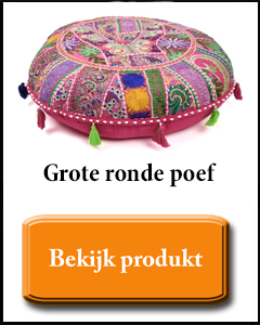 Grote ronde poef