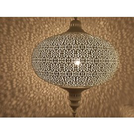 Grote witte oosterse lampion Grote witte oosterse lampion