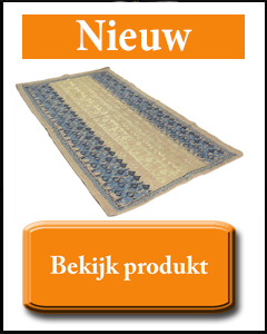 Blauw goud kelim tapijt