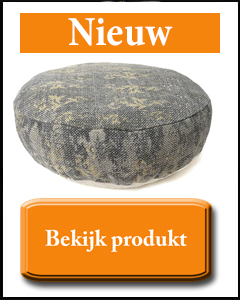 Grijs groot kelim design vloerkussen