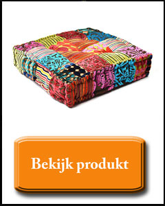 Kleurrijk dik zitkussen