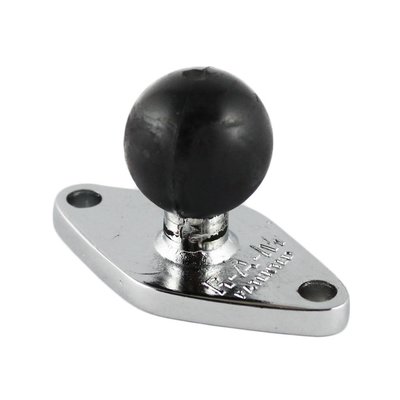RAM Mount Chrome diamond base B-Kogel